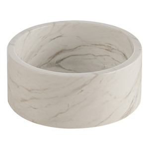 Coupe à fruits en marbre blanc