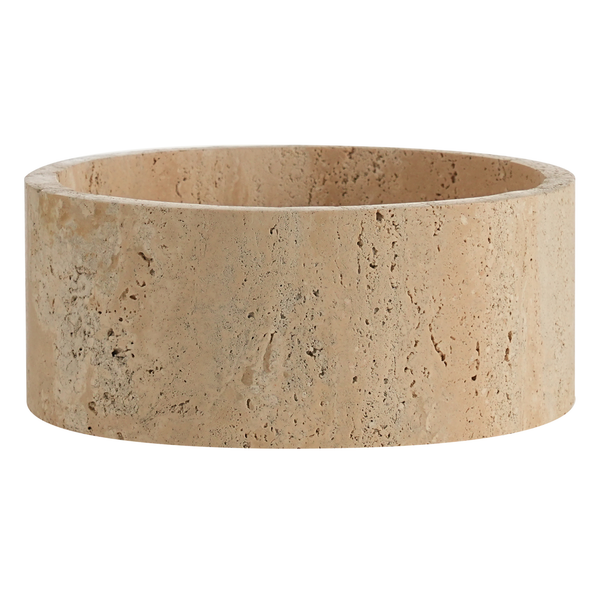 Travertin-Obstschale Beige