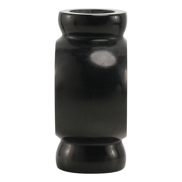 Marmorvase Circle Schwarz