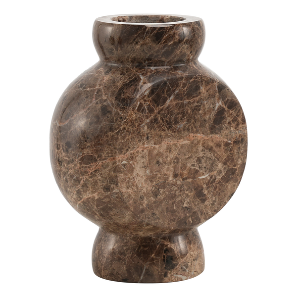 Marmorvase Circle Braun