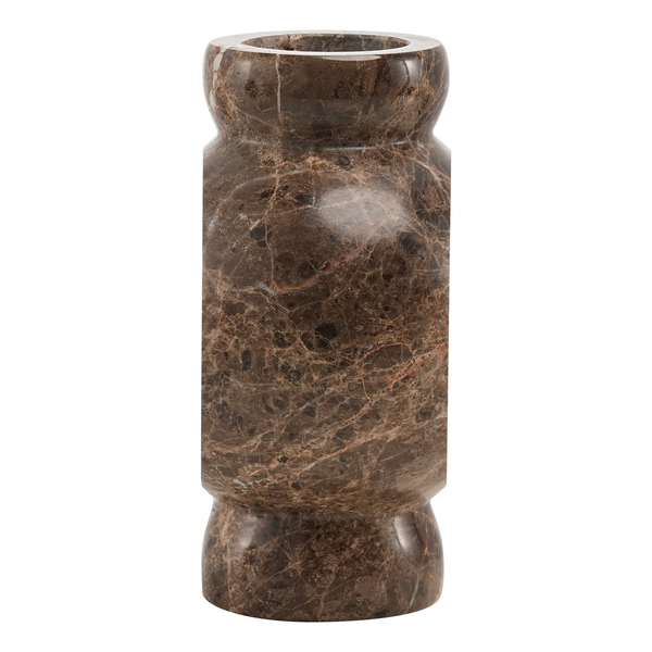 Marmorvase Circle Braun
