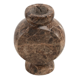 Marmorvase Circle Braun