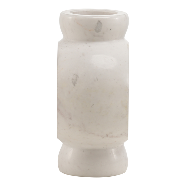 Marmorvase Circle Weiß