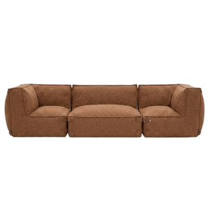 Canapé lounge modulaire intérieur 3,5 places Kiki Bouclé Cuivre