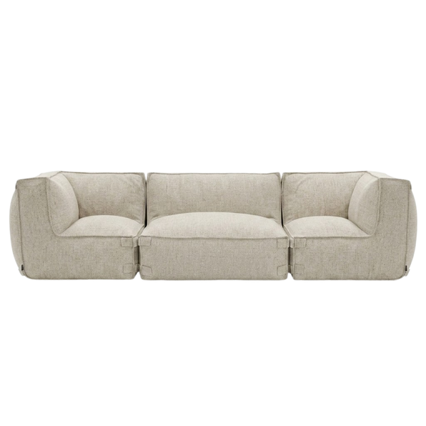Canapé lounge modulaire intérieur 3,5 places Kiki Bouclé Taupe
