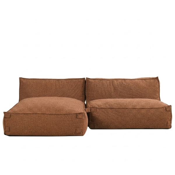 Modular Indoor Lounge Sofa Kiki S Bouclé Copper