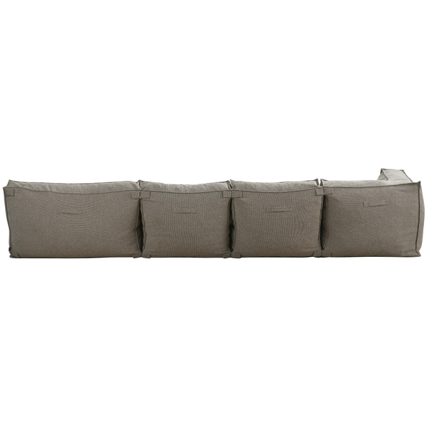 Modulaire Indoor Lounge Bank 4,5 Zits Bouclé Bruin