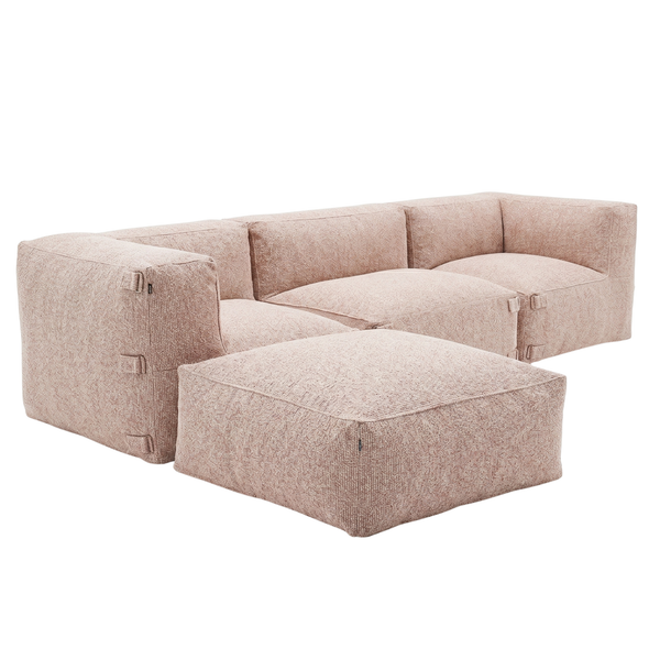 Ensemble Lounge d’Extérieur 3 Places Kiki Soft Red