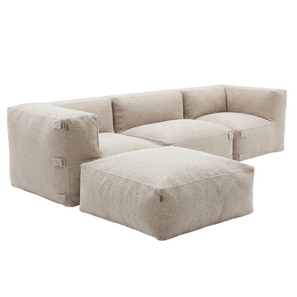 Outdoor Lounge Set 3 Seater Kiki Taupe