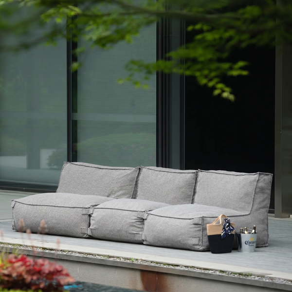 Outdoor Lounge Set 3,5-Sitzer Kiki Grau