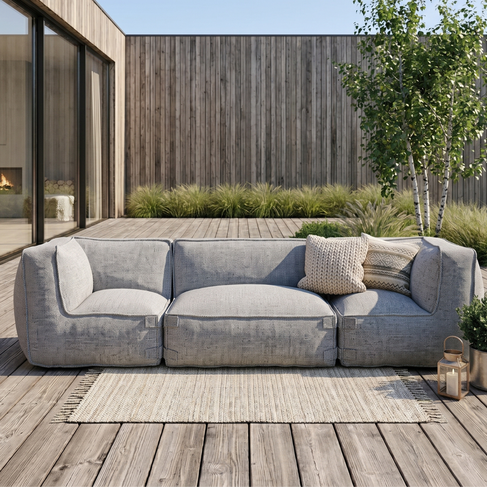 Outdoor Lounge Set 3,5 Seater Kiki Grey