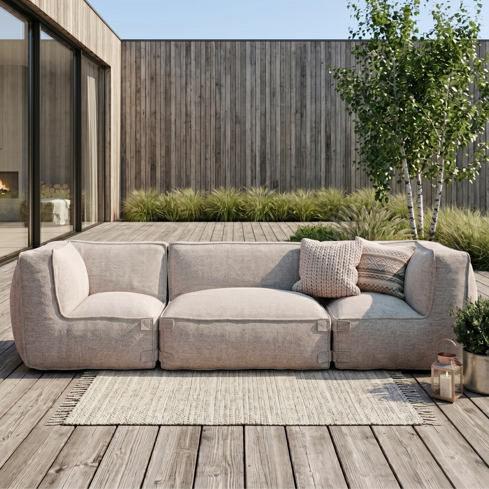 Outdoor Lounge Set 3,5 Seater Kiki Soft Red