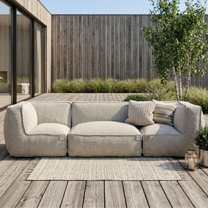 Outdoor Lounge Set 3,5 Seater Kiki Taupe
