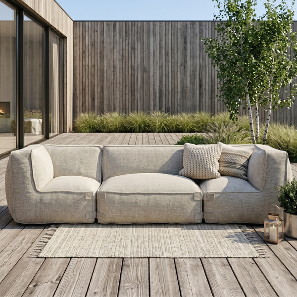 Outdoor Lounge Set 3,5 Seater Kiki Taupe