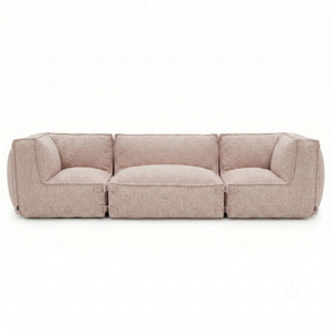 Ensemble Lounge d’Extérieur 3,5 Places avec Pouf Kiki Rouge Doux