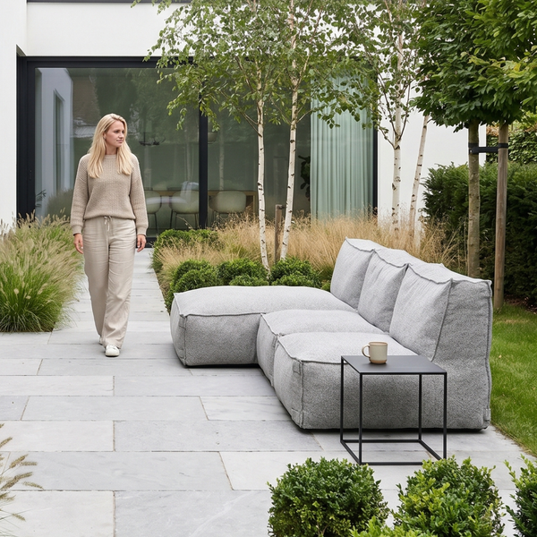 Outdoor Loungeset 3,5-Sitzer mit Lounge Kiki Grau