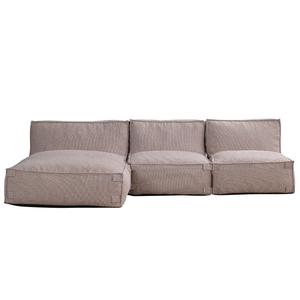 Outdoor Loungeset 3,5-Sitzer mit Lounge Kiki Soft Red