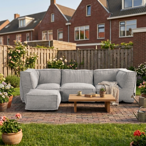 Outdoor Lounge Set 3-Sitzer Kiki Grau