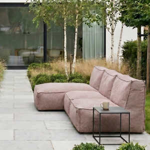Outdoor Loungeset 3,5-Sitzer mit Lounge Kiki Soft Red
