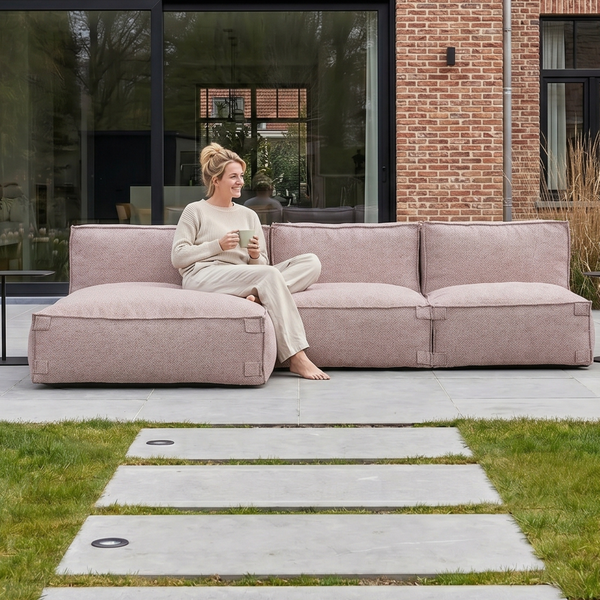 Outdoor Loungeset 3,5-Sitzer mit Lounge Kiki Soft Red