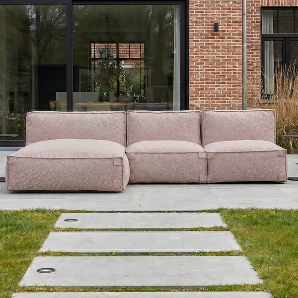 Outdoor Loungeset 3,5-Sitzer mit Lounge Kiki Soft Red