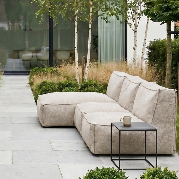 Outdoor Lounge Set 3,5-Sitzer mit Lounge Kiki Taupe