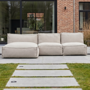 Outdoor Lounge Set 3,5-Sitzer mit Lounge Kiki Taupe