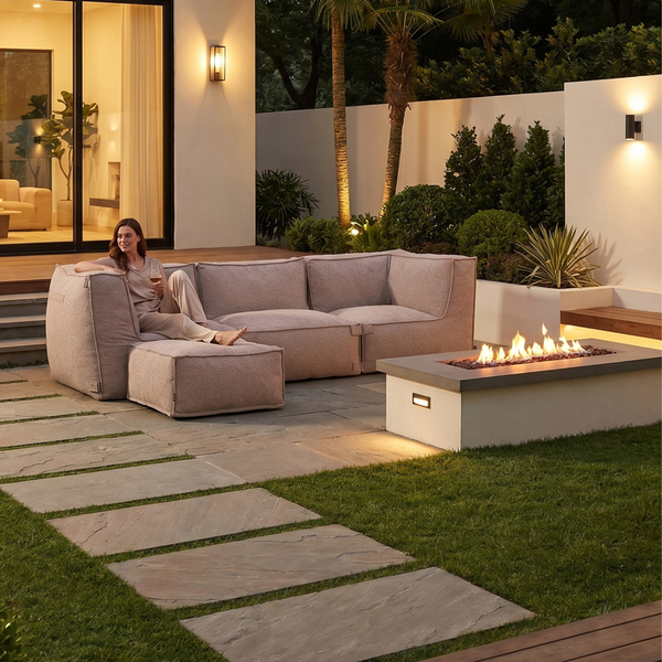 Outdoor Loungeset 3-Sitzer Kiki Soft Red