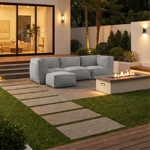 Outdoor Lounge Set 3-Sitzer Kiki Grau