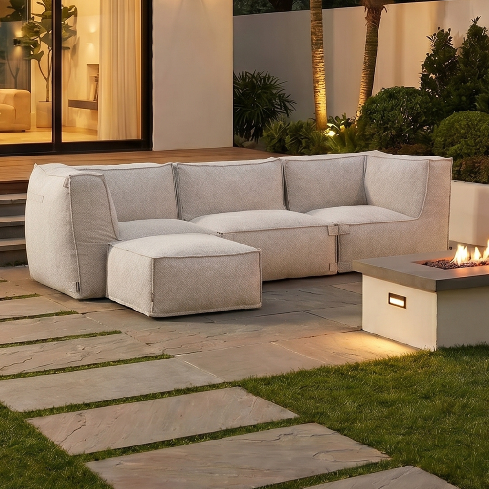 Outdoor Loungeset 3-Sitzer Kiki Taupe