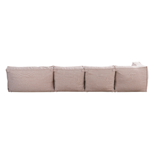 Outdoor Lounge Set 4,5-Sitzer Kiki mit Hocker Soft Red
