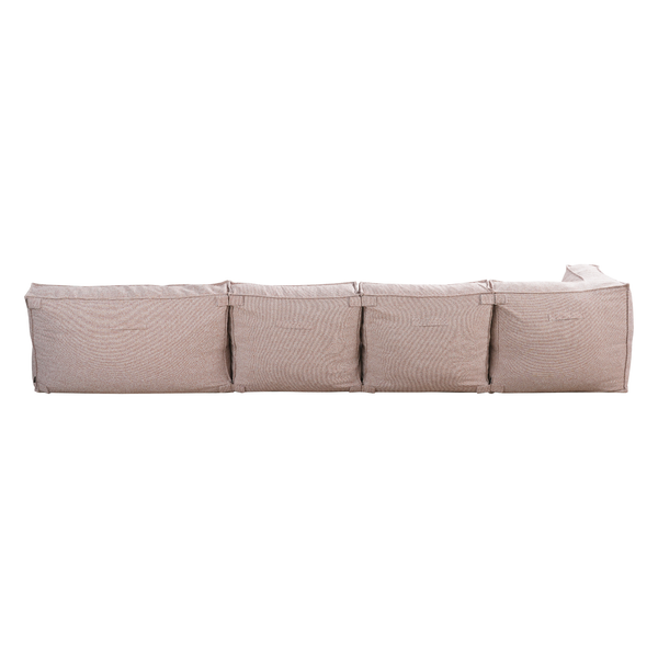 Outdoor Lounge Set 4,5-Sitzer Kiki mit Hocker Soft Red