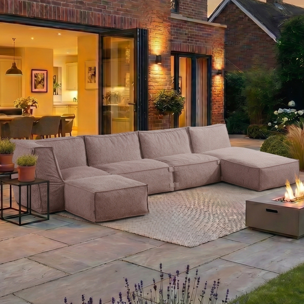 Outdoor Lounge Set XL Kiki Soft Red