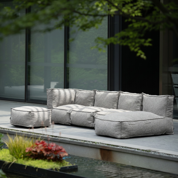 Outdoor Hocker Kiki Grey