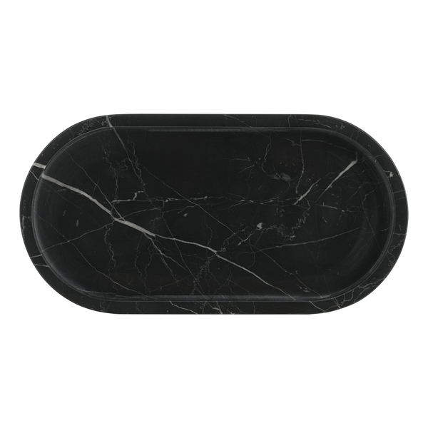 Planche et Plateau Ovale en Marbre Noir