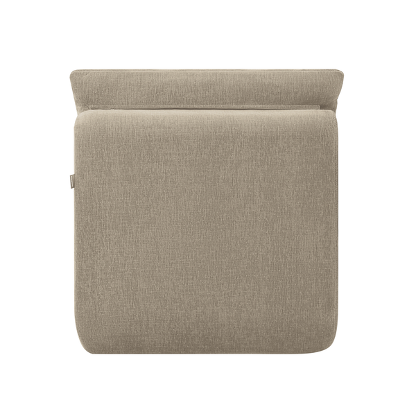 Fauteuil Marley avec Repose-pieds Chenille Taupe