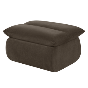 Fauteuil Marley avec Repose-pieds Chenille Marron