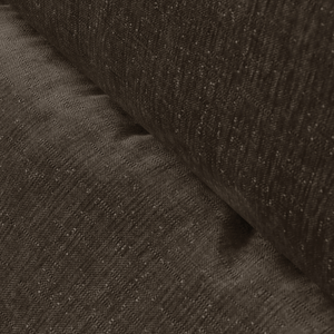 Fauteuil Marley avec Repose-pieds Chenille Marron