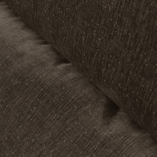 Fauteuil Marley avec Repose-pieds Chenille Marron