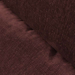 Fauteuil Marley avec Repose-pieds Chenille Rouge Bordeaux