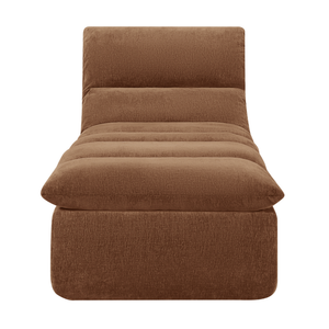 Fauteuil Marley avec Repose-pieds Chenille Cuivre
