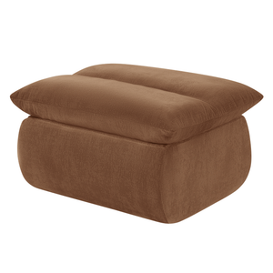 Fauteuil Marley avec Repose-pieds Chenille Cuivre
