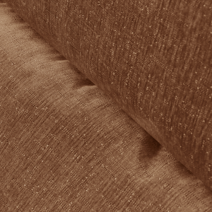 Fauteuil Marley avec Repose-pieds Chenille Cuivre