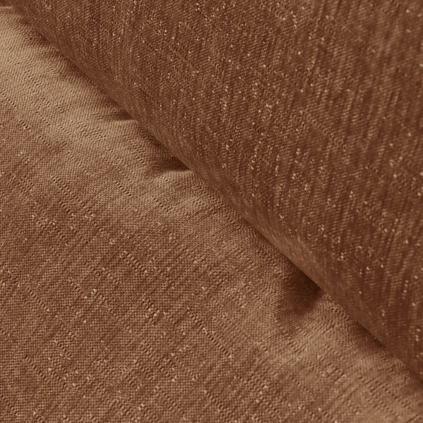 Fauteuil Marley avec Repose-pieds Chenille Cuivre