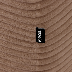 Ecksofa Lazy Samt Cordstoff Rosa Links
