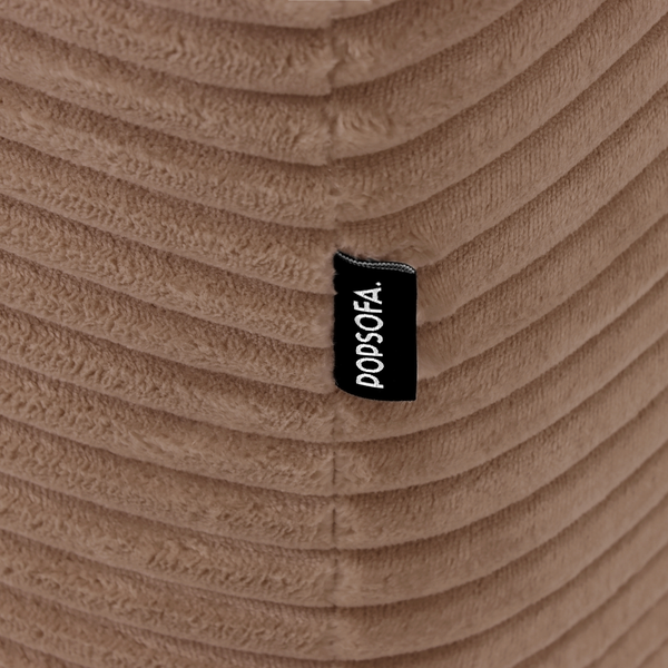 Ecksofa Lazy Samt Cordstoff Rosa Links