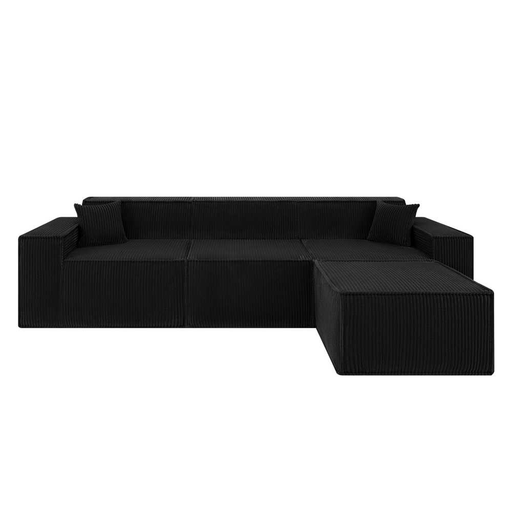 Beat Corner Sofa Corduroy Black