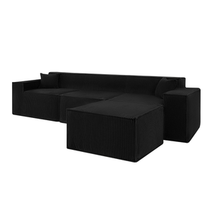 Beat Corner Sofa Corduroy Black