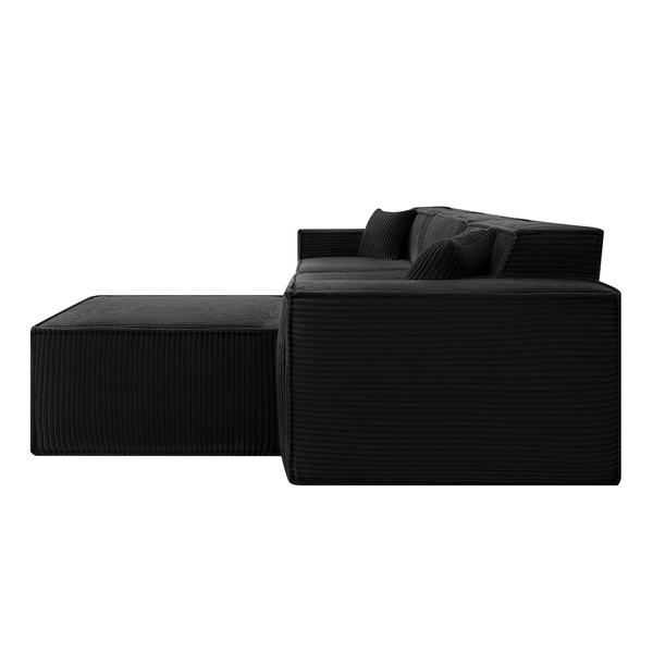 Beat Corner Sofa Corduroy Black
