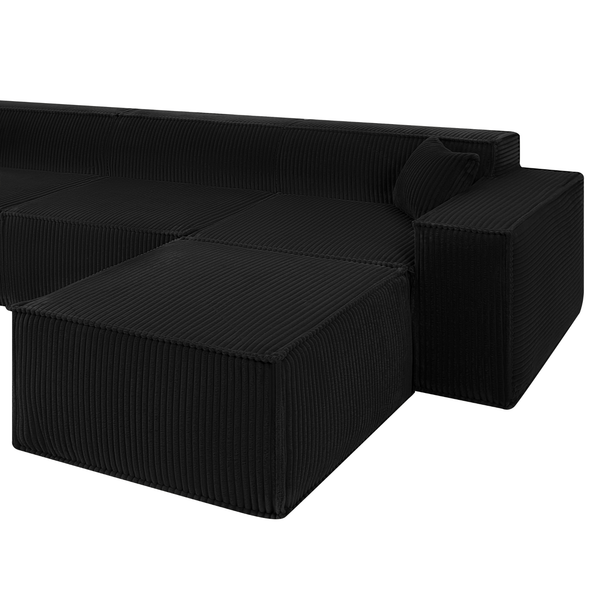 Beat Corner Sofa Corduroy Black